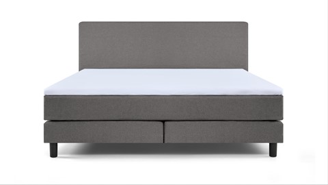 Box Ambra vlak met gestoffeerd matras, light grey