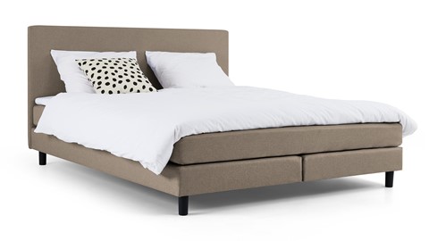 Box Ambra vlak met gestoffeerd matras, taupe