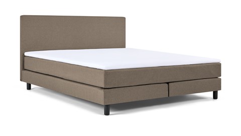 Box Ambra vlak met gestoffeerd matras, taupe