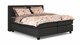 Boxspring Autentik Kurbat vlak met gestoffeerd matras, black