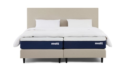 Matt Sleeps Boxspring Original vlak met matras Matt, beige