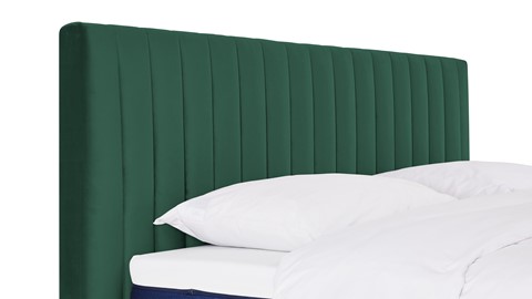 Matt Sleeps Boxspring Velvet knopen vlak met matras Matt, groen