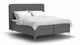 Boxspring Ruby vlak met gestoffeerd matras stofgroep Hygge, navy