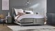 Boxspring Jade verstelbaar met gestoffeerd matras, grey