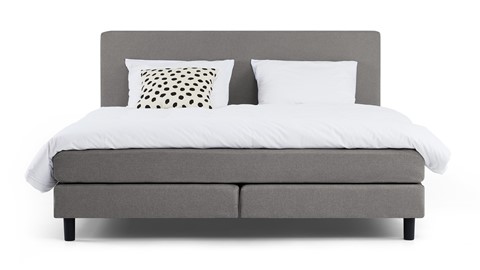 Box Ambra vlak met gestoffeerd matras, light grey