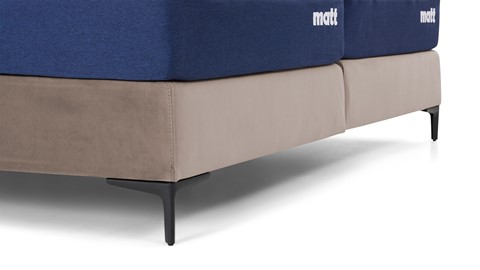 Matt Sleeps Boxspring Velvet stroken vlak met matras Matt, beige