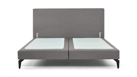 Boxspring Cisano vlak zonder matras, light grey