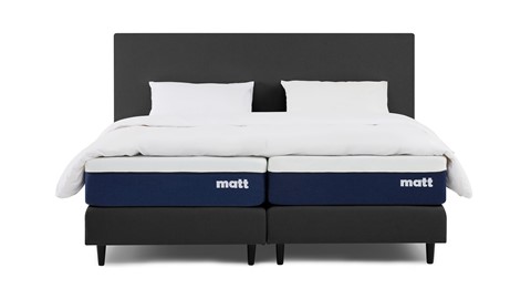 Matt Sleeps Boxspring Original vlak met matras Matt, antraciet