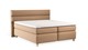 Boxspring Solid Lina vlak met gestoffeerd matras, caramel