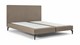 Boxspring Cisano vlak zonder matras, taupe