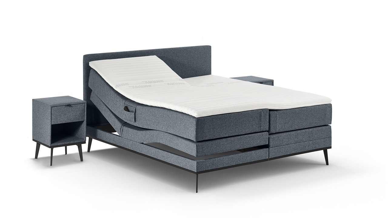 Boxspring Viggo verstelbaar met gestoffeerd matras Beter Bed