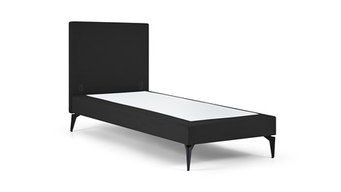 Boxspring Cisano vlak zonder matras, dark grey