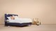 Matt Sleeps Boxspring Original vlak met matras Matt, blauw