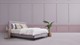 Matt Sleeps Boxspring Velvet knopen vlak met matras Matt, roze