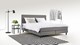 Box Ambra vlak met gestoffeerd matras, light grey