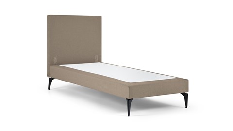 Boxspring Cisano vlak zonder matras, taupe