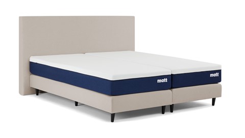 Matt Sleeps Boxspring Original vlak met matras Matt, beige