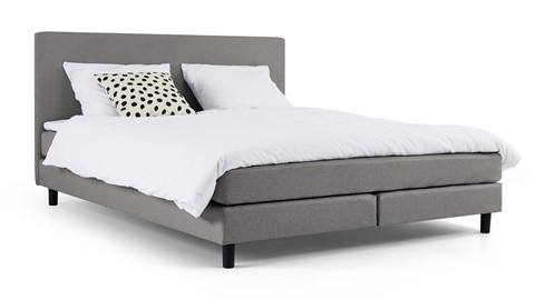 Box Ambra vlak met gestoffeerd matras, light grey