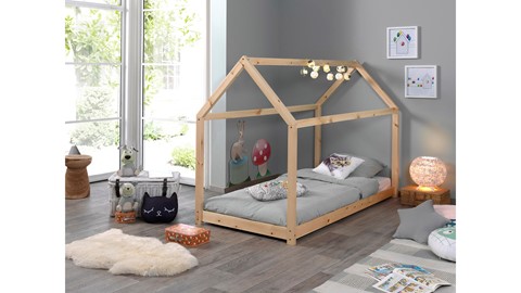 Bed Cabane, beige