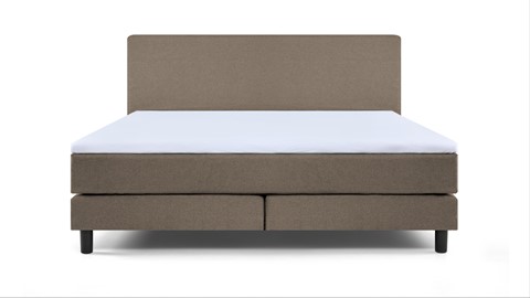 Box Ambra vlak met gestoffeerd matras, taupe