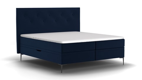 Opbergbox Citrine met gestoffeerd matras stofgroep Seven, dark blue